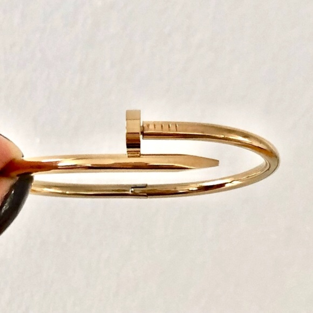 Gold Nail Bracelet Classic Model - Picture 6 of 9